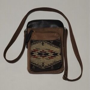 Pendlleton Southwestern Wool & Canvas Convertible Crossbody/Belt Bag Organizer